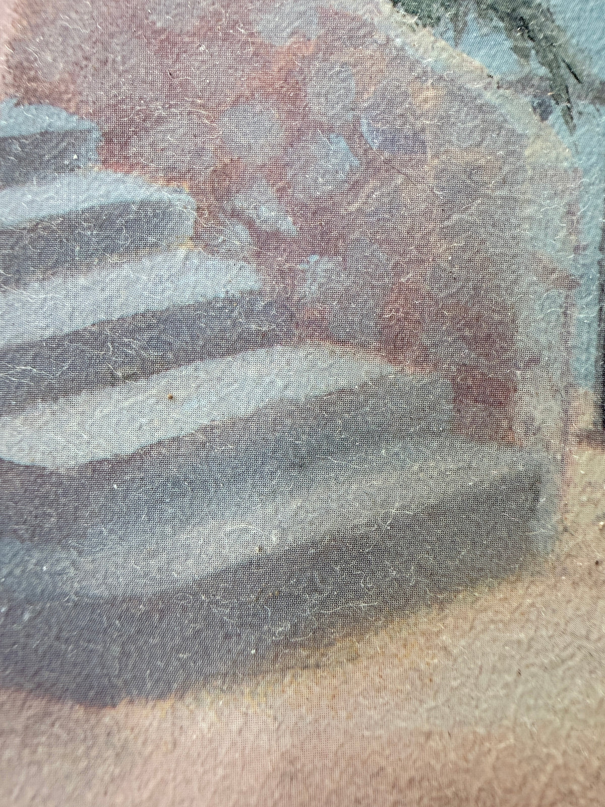 Groot Vintage Vivian Flasch Schilderij ‘Patio Archway I’ – Ingelijst