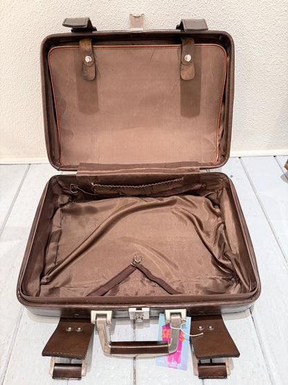 Vintage koffer | Skai leer