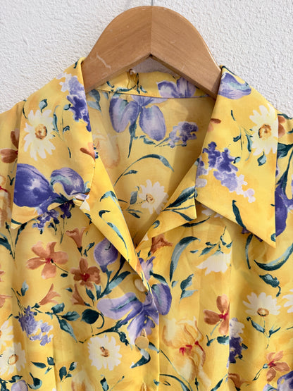Vintage blouse | gebloemd | Maat L