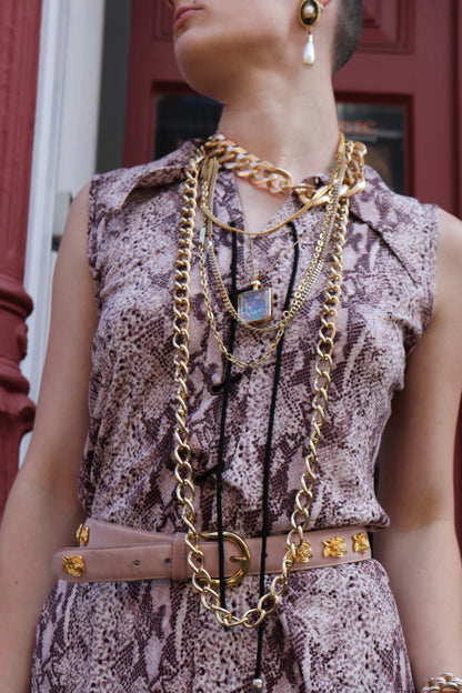 Animal print dress