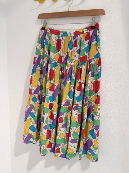 Vintage Oscar de La Renta zijden rok