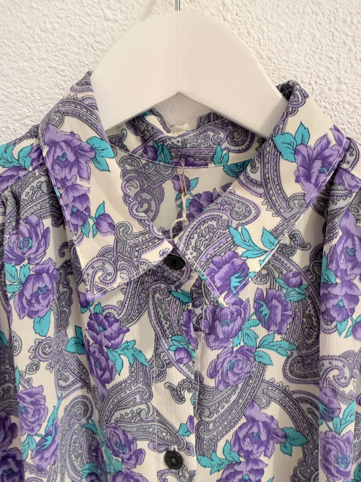 Vintage blouse | Paisley | Maat XL