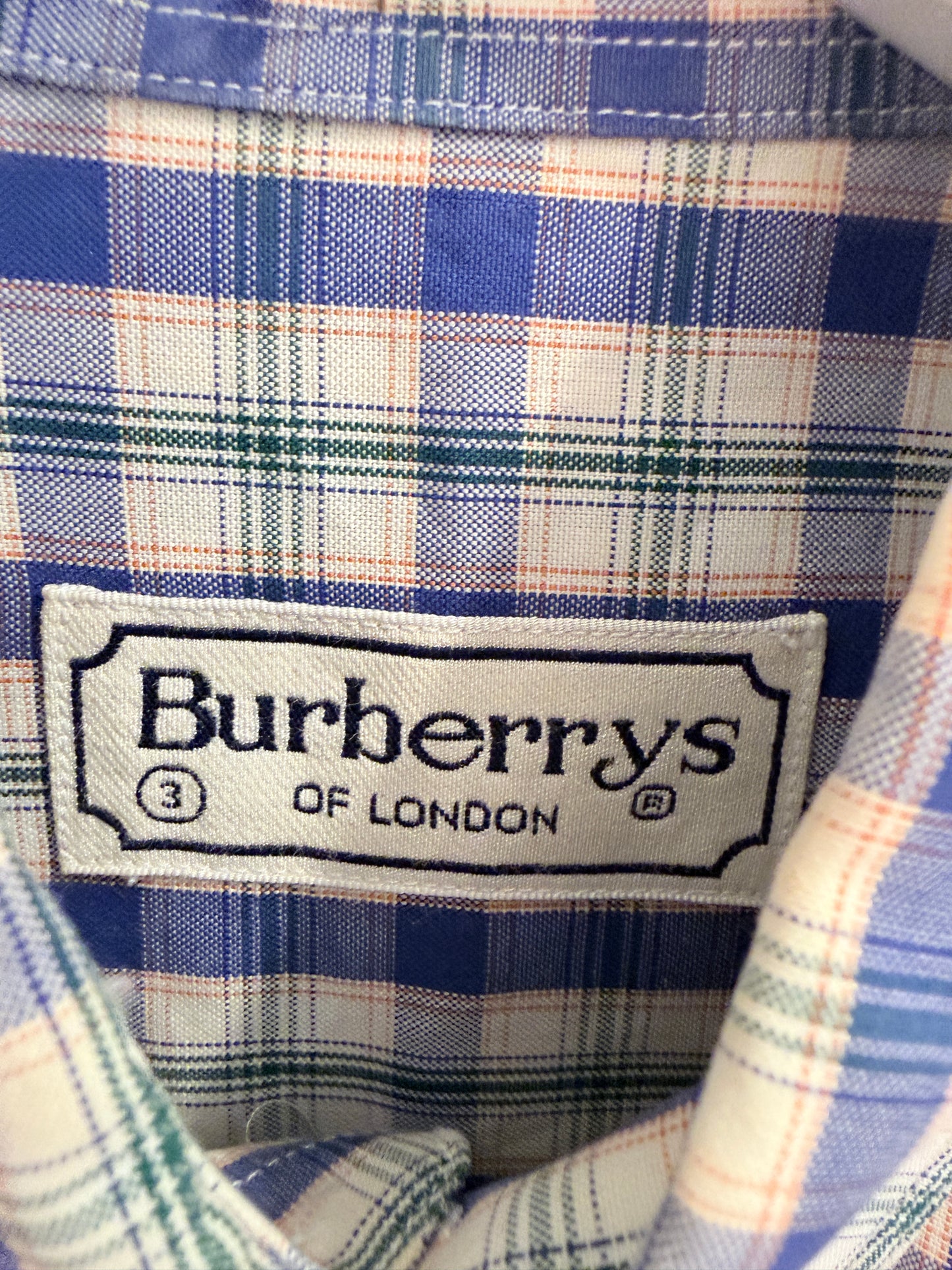 Vintage Burberry’s of London Geruit Overhemd | Unisex | Jaren ’90