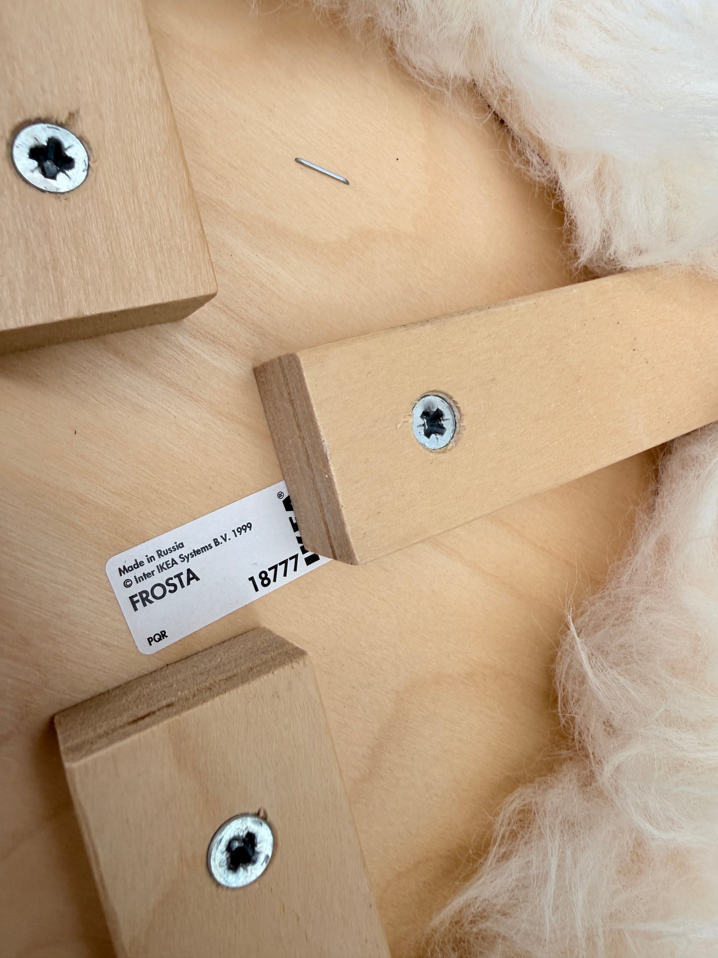 Vintage IKEA FROSTA 1999 | Fluffy designkruk