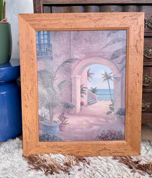 Groot vintage Vivian Flasch schilderij 