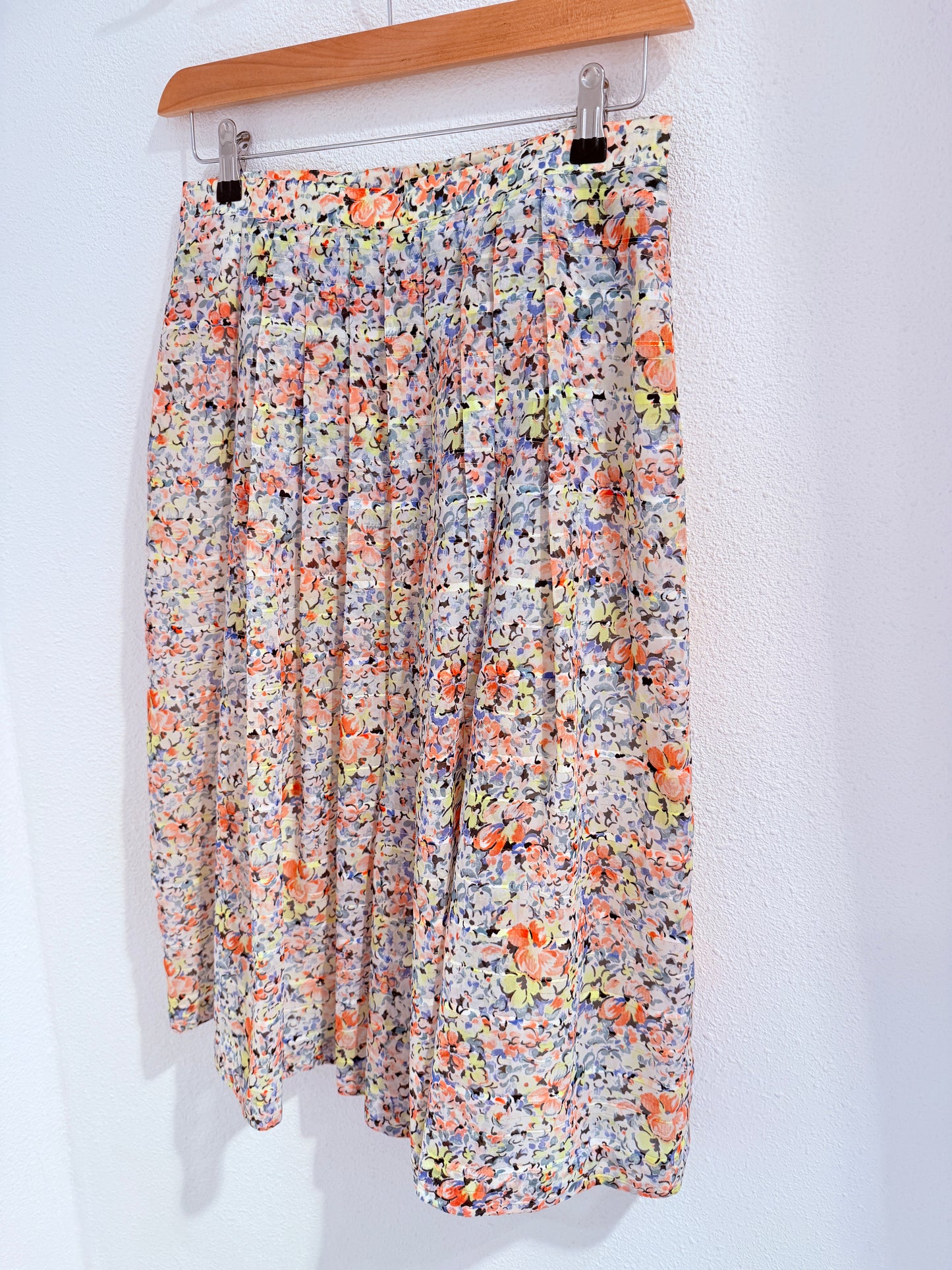 Vintage rok met plooitjes - Maat 38