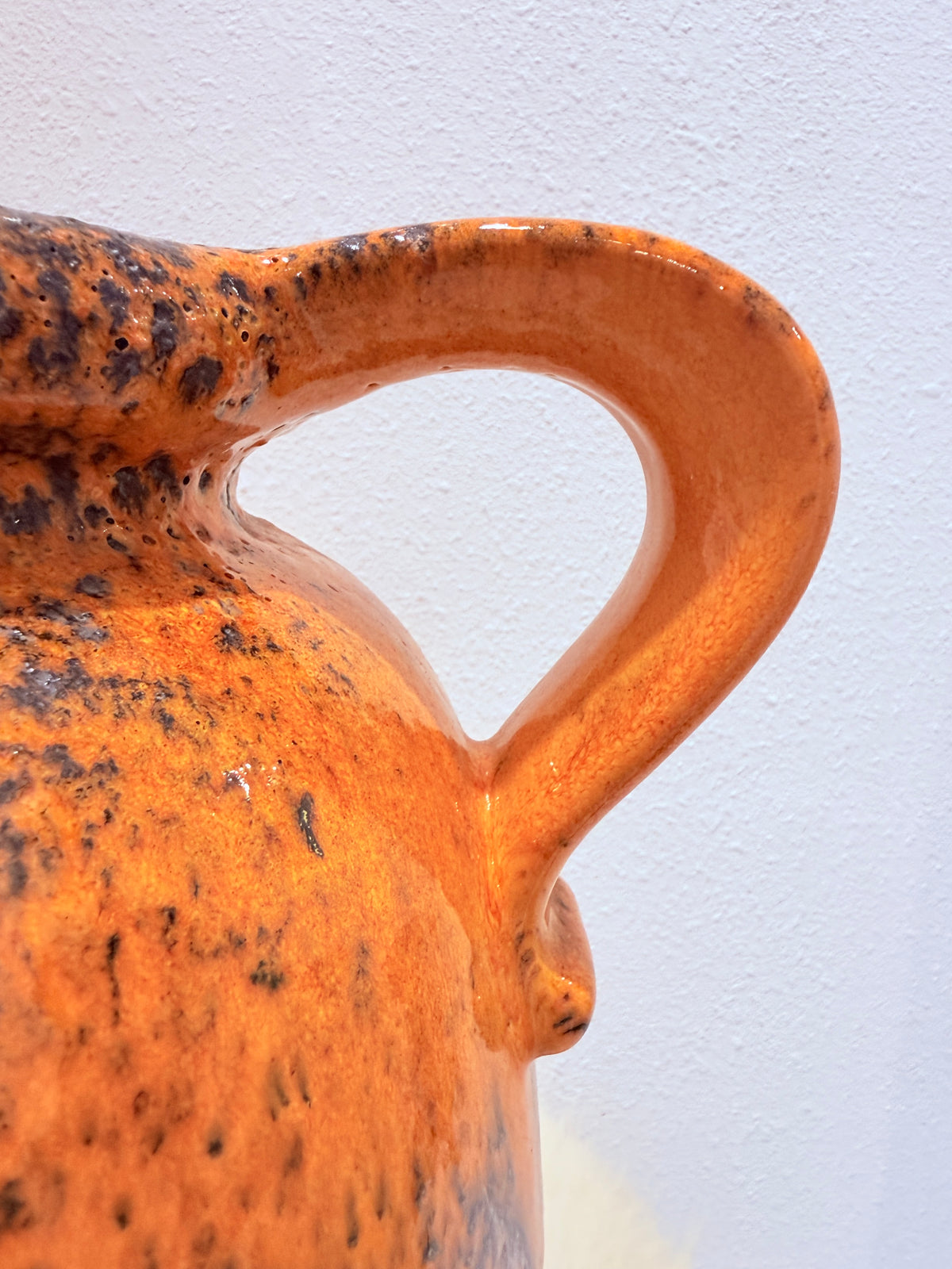 Vintage 70s Scheurich West Germany Vaas – Bright Orange 🍊