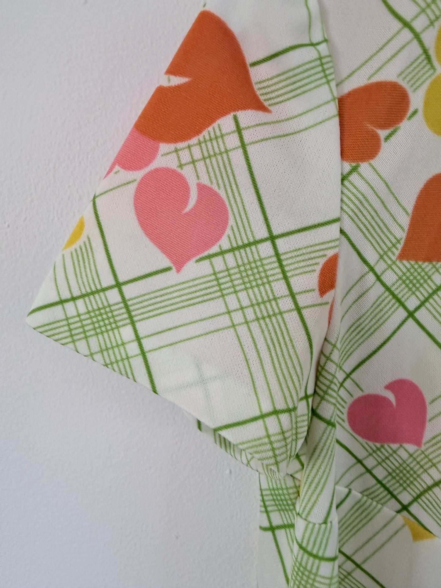 Vintage jaren ’60/’70 mod jurk met grafische bloemenprint – Retro mini jurk