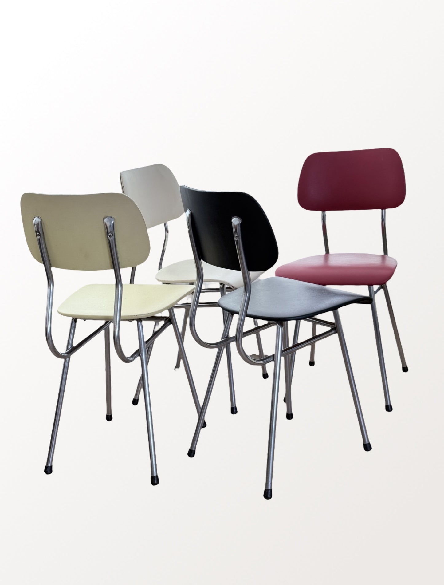 Vintage buisframe stoelen