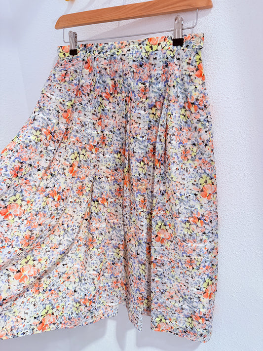 Vintage rok met plooitjes - Maat 38