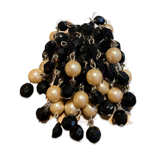 Vintage grote broche parels